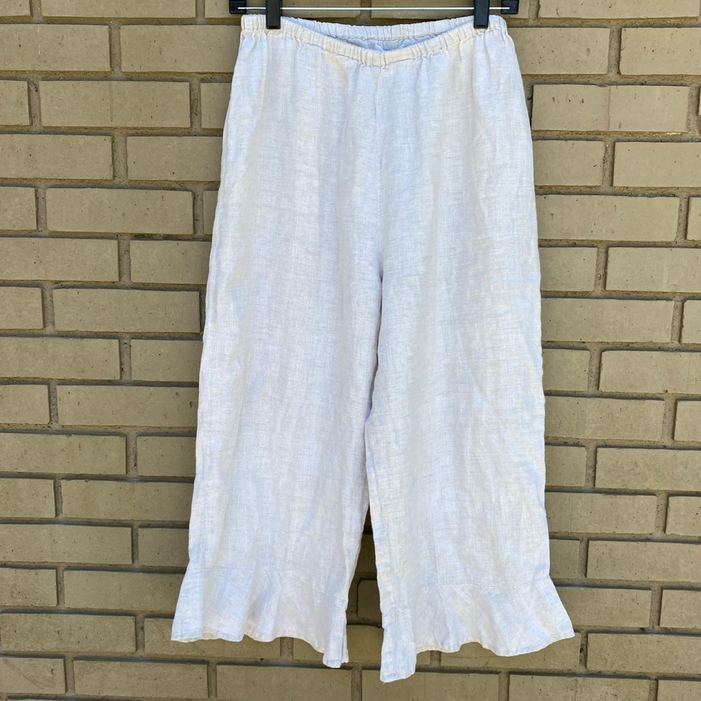 Flax Linen Bedskirt Bloomers Pants Size Medium
